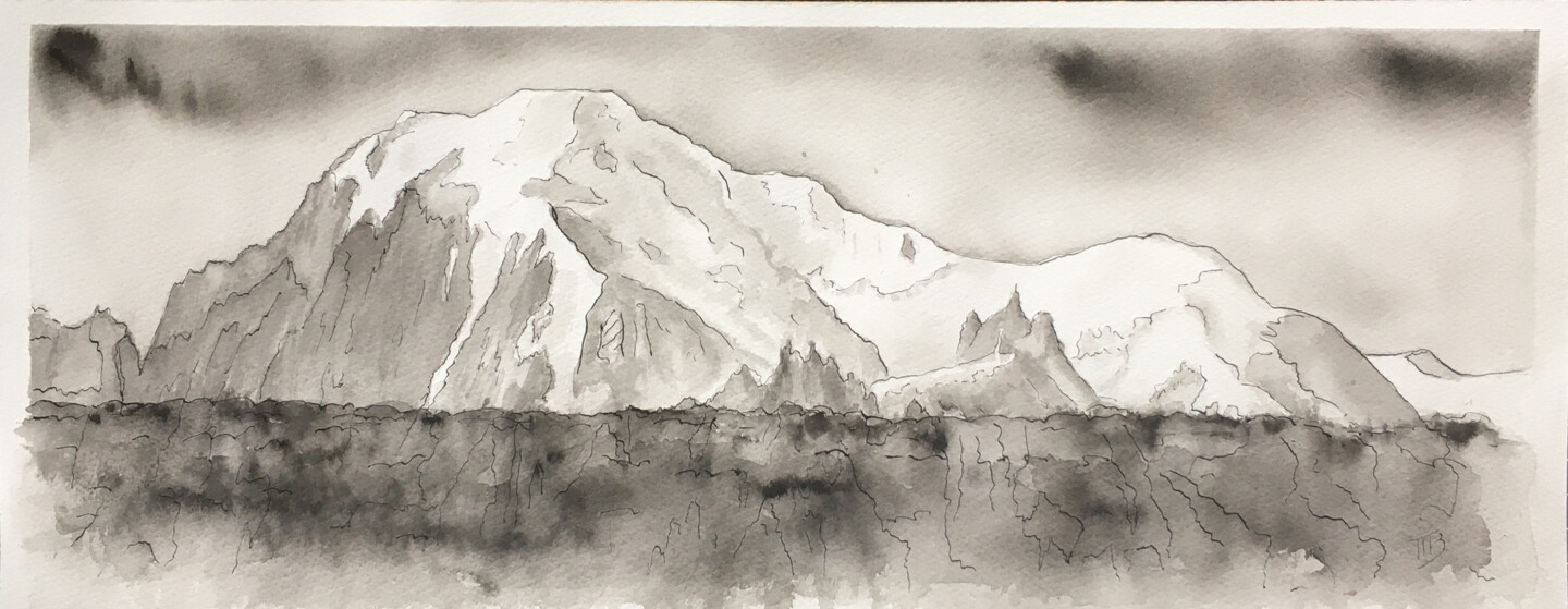 M Batté Gauthier (M B) - Mont Blanc au delà des nuages